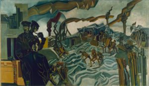 Lewis,_Percy_Wyndham_-_A_Battery_Shelled_-_Google_Art_Project